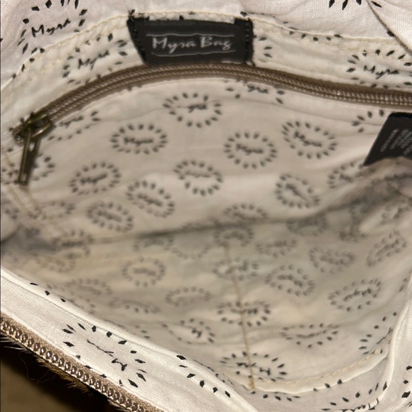 Myra Bag Brown and Cream Animal Print Crossbody - Picture 10 of 12